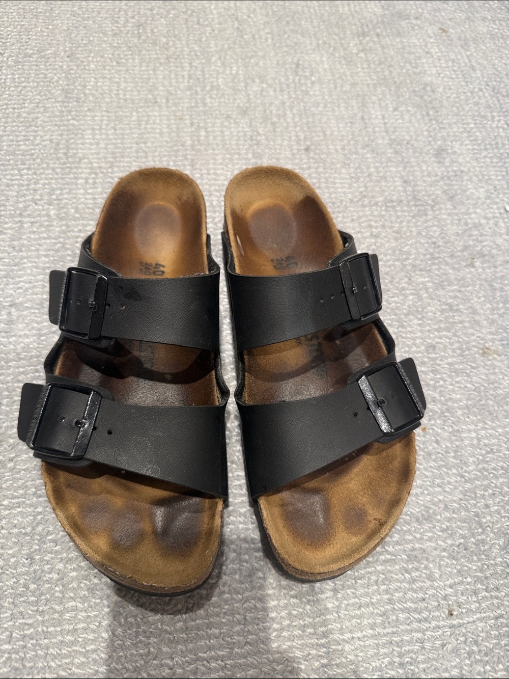 Birkenstock black sandals size 40
